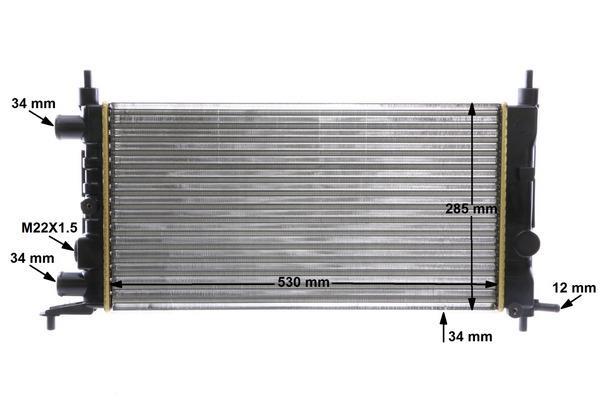 Radiateur moteur (Radiateur de refroidissement) MAHLE Aftermarket ref. CR 735 000S