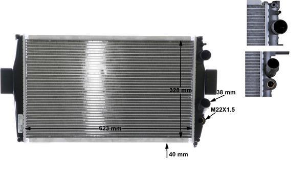 Radiateur moteur (Radiateur de refroidissement) MAHLE Aftermarket CR 739 000S