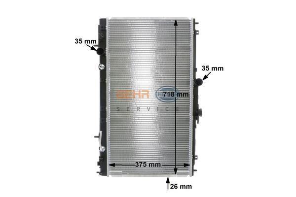 Radiateur moteur (Radiateur de refroidissement) MAHLE Aftermarket CR 748 000S