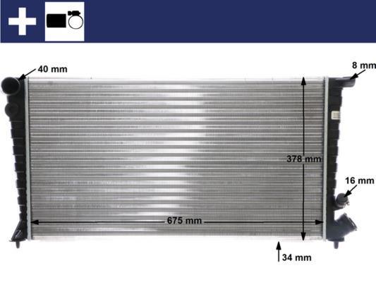 Radiateur moteur (Radiateur de refroidissement) MAHLE Aftermarket CR 750 000S