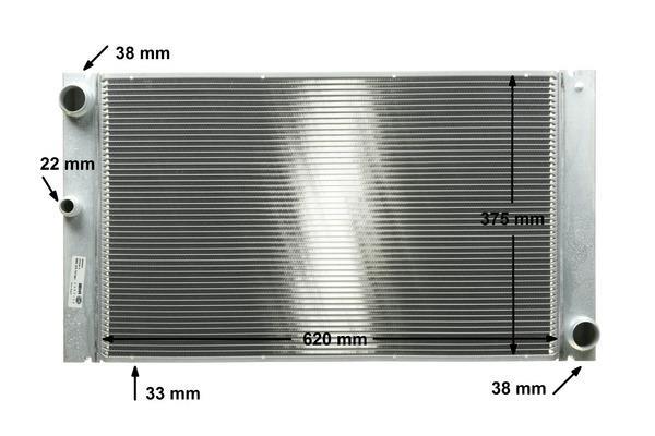 Radiateur moteur (Radiateur de refroidissement) MAHLE Aftermarket CR 766 000P