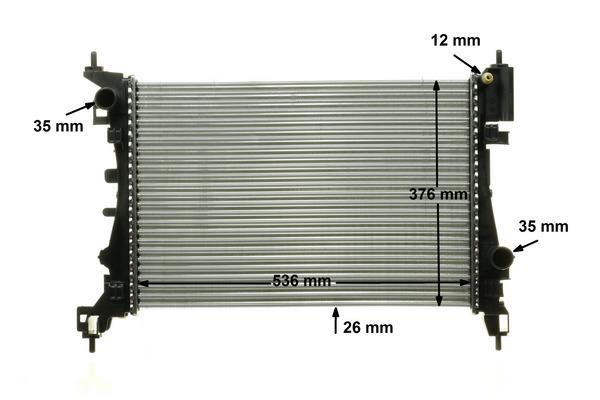 Radiateur moteur (Radiateur de refroidissement) MAHLE Aftermarket CR 773 000P