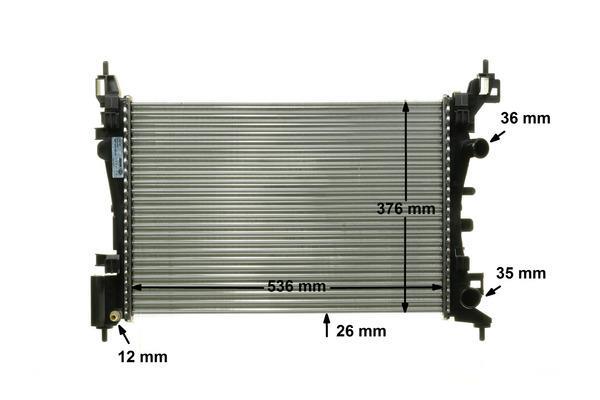 Radiateur moteur (Radiateur de refroidissement) MAHLE Aftermarket CR 774 000P