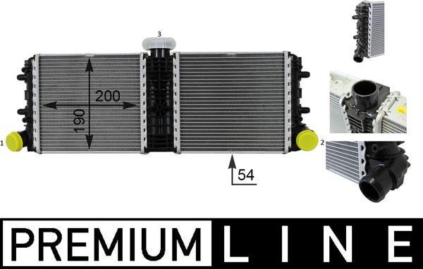 Radiateur moteur (Radiateur de refroidissement) MAHLE Aftermarket ref. CR 77 000P