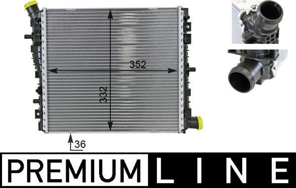 Radiateur moteur (Radiateur de refroidissement) MAHLE Aftermarket CR 78 000P