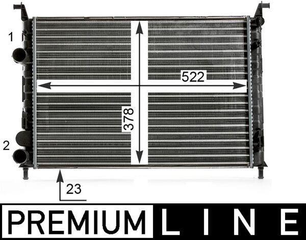 Radiateur moteur (Radiateur de refroidissement) MAHLE Aftermarket CR 7 000P