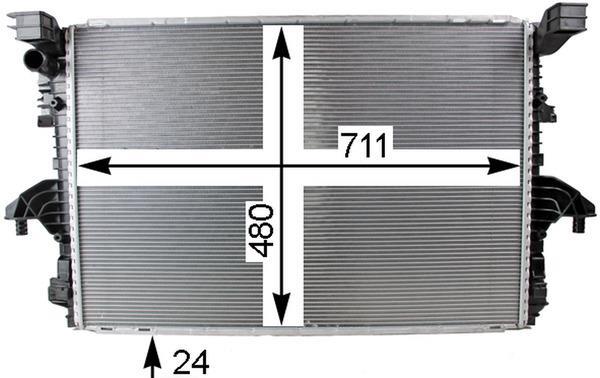 Radiateur moteur (Radiateur de refroidissement) MAHLE Aftermarket ref. CR 805 000P