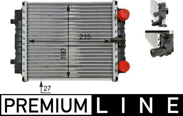 Radiateur moteur (Radiateur de refroidissement) MAHLE Aftermarket ref. CR 80 000P