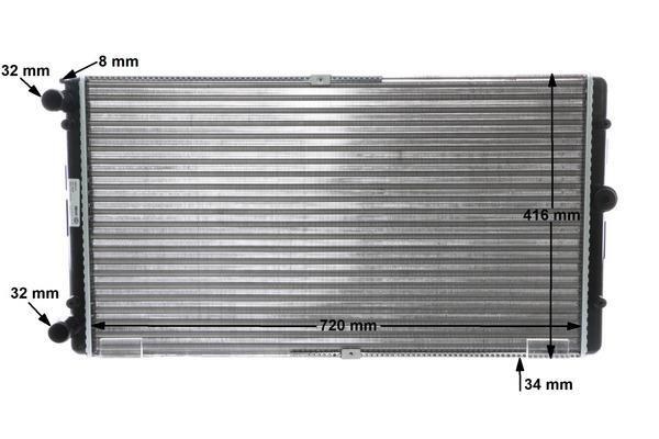 Radiateur moteur (Radiateur de refroidissement) MAHLE Aftermarket CR 829 000S