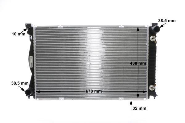 Radiateur moteur (Radiateur de refroidissement) MAHLE Aftermarket ref. CR 830 000S