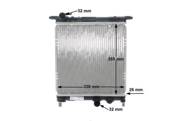 Radiateur moteur (Radiateur de refroidissement) MAHLE Aftermarket CR 831 000S