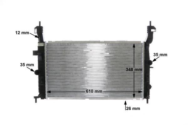 Radiateur moteur (Radiateur de refroidissement) MAHLE Aftermarket ref. CR 833 000S
