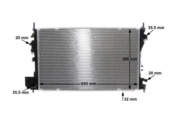 Radiateur moteur (Radiateur de refroidissement) MAHLE Aftermarket CR 834 000S