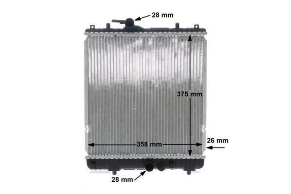 Radiateur moteur (Radiateur de refroidissement) MAHLE Aftermarket CR 836 000S