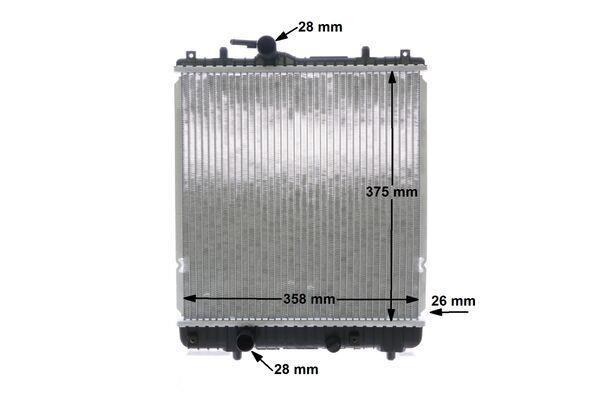 Radiateur moteur (Radiateur de refroidissement) MAHLE Aftermarket CR 837 000S