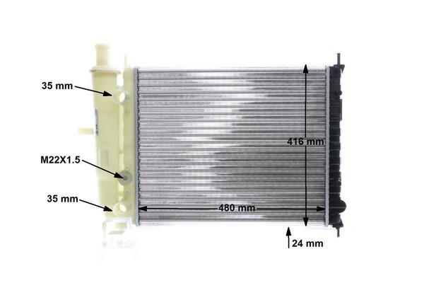 Radiateur moteur (Radiateur de refroidissement) MAHLE Aftermarket CR 838 000S