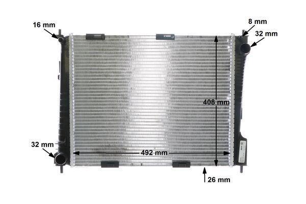 Radiateur moteur (Radiateur de refroidissement) MAHLE Aftermarket CR 841 000S