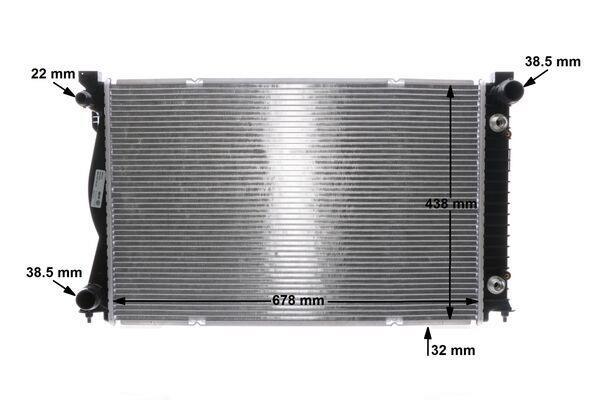 Radiateur moteur (Radiateur de refroidissement) MAHLE Aftermarket ref. CR 842 000S