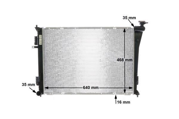 Radiateur moteur (Radiateur de refroidissement) MAHLE Aftermarket CR 846 000S