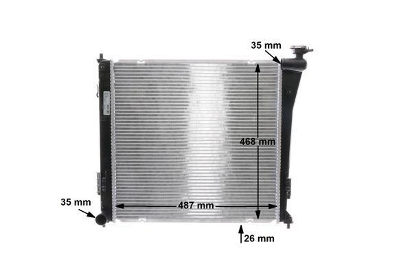 Radiateur moteur (Radiateur de refroidissement) MAHLE Aftermarket CR 848 000S