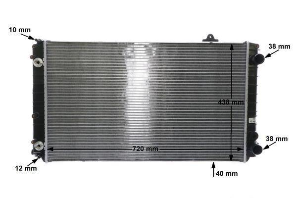 Radiateur moteur (Radiateur de refroidissement) MAHLE Aftermarket ref. CR 853 000S