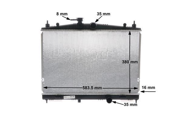 Radiateur moteur (Radiateur de refroidissement) MAHLE Aftermarket ref. CR 856 000S