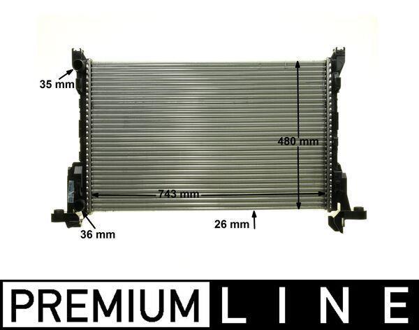 Radiateur moteur (Radiateur de refroidissement) MAHLE Aftermarket ref. CR 85 000P