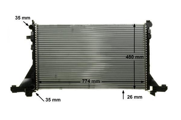 Radiateur moteur (Radiateur de refroidissement) MAHLE Aftermarket ref. CR 866 000P