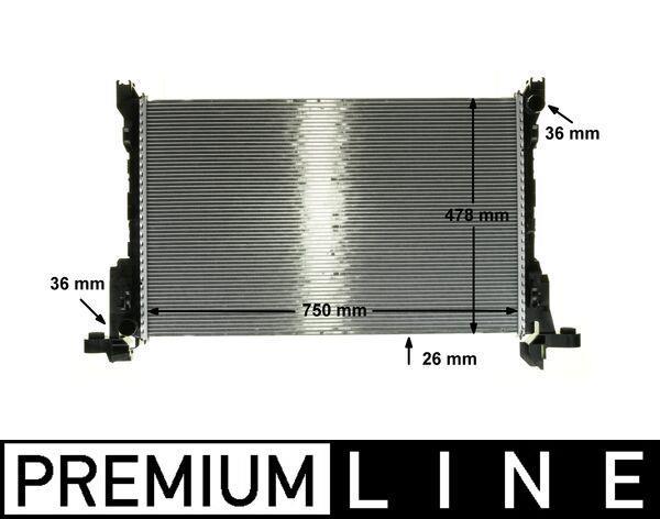 Radiateur moteur (Radiateur de refroidissement) MAHLE Aftermarket CR 86 000P