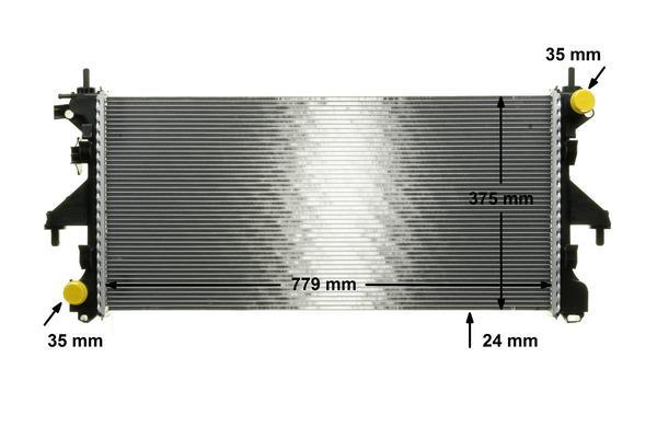 Radiateur moteur (Radiateur de refroidissement) MAHLE Aftermarket CR 881 000P