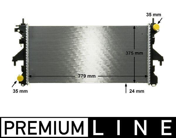 Radiateur moteur (Radiateur de refroidissement) MAHLE Aftermarket CR 881 000P