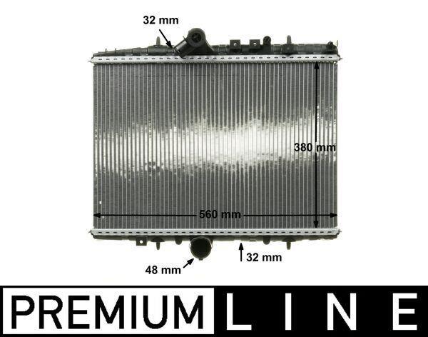 Radiateur moteur (Radiateur de refroidissement) MAHLE Aftermarket ref. CR 883 000P