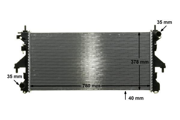 Radiateur moteur (Radiateur de refroidissement) MAHLE Aftermarket CR 887 000P