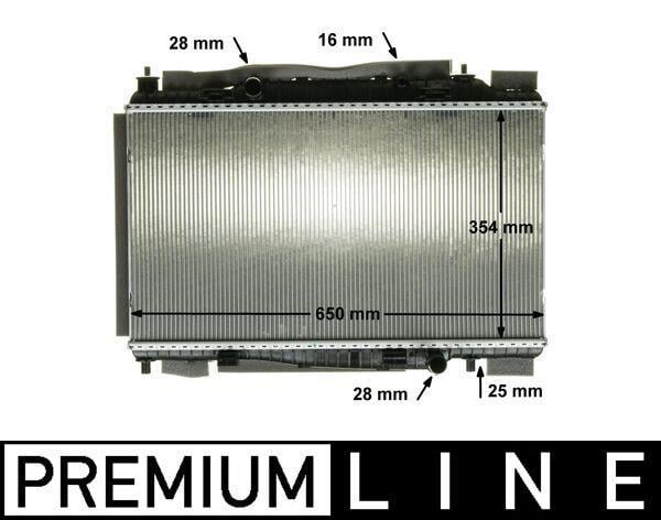 Radiateur moteur (Radiateur de refroidissement) MAHLE Aftermarket ref. CR 88 000P