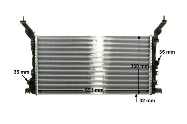 Radiateur moteur (Radiateur de refroidissement) MAHLE Aftermarket CR 895 000P