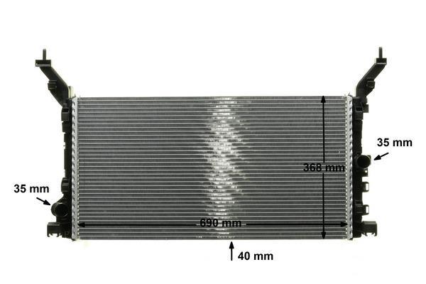 Radiateur moteur (Radiateur de refroidissement) MAHLE Aftermarket CR 896 000P