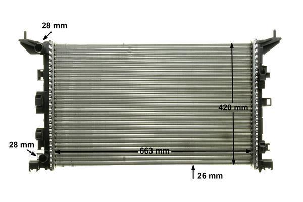 Radiateur moteur (Radiateur de refroidissement) MAHLE Aftermarket CR 897 000P