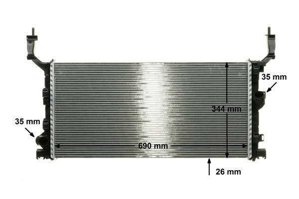 Radiateur moteur (Radiateur de refroidissement) MAHLE Aftermarket CR 898 000P
