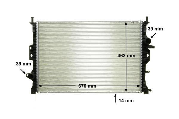 Radiateur moteur (Radiateur de refroidissement) MAHLE Aftermarket CR 906 000P