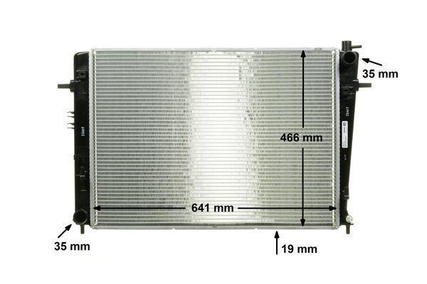 Radiateur moteur (Radiateur de refroidissement) MAHLE Aftermarket CR 909 000P