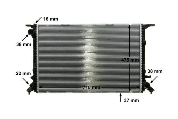 Radiateur moteur (Radiateur de refroidissement) MAHLE Aftermarket CR 911 000P