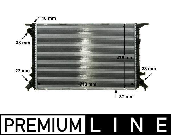 Radiateur moteur (Radiateur de refroidissement) MAHLE Aftermarket CR 911 000P