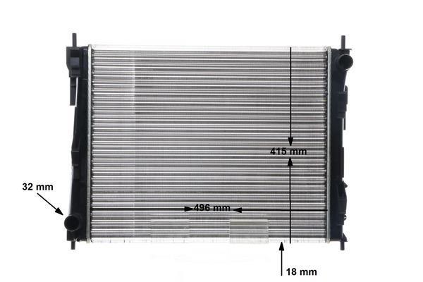 Radiateur moteur (Radiateur de refroidissement) MAHLE Aftermarket ref. CR 921 000S