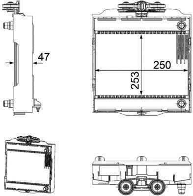 Radiateur moteur (Radiateur de refroidissement) MAHLE Aftermarket CR 923 000P