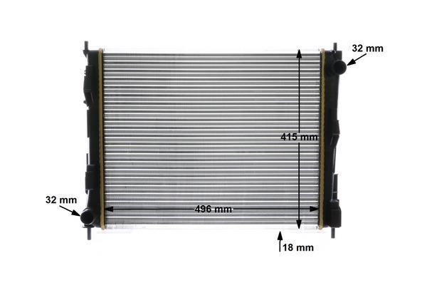 Radiateur moteur (Radiateur de refroidissement) MAHLE Aftermarket ref. CR 924 000S
