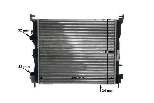 Radiateur moteur (Radiateur de refroidissement) MAHLE Aftermarket ref. CR 947 000S