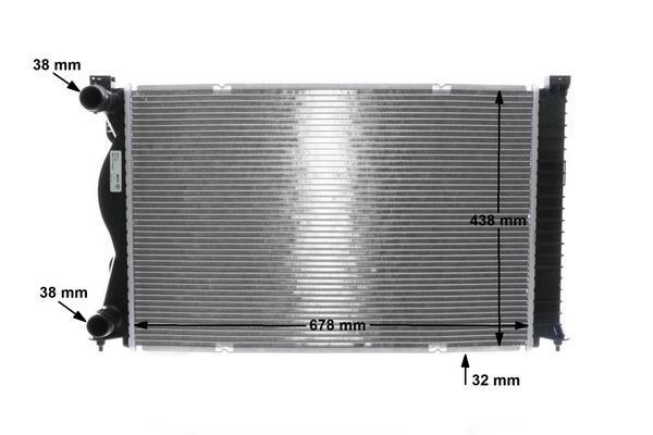 Radiateur moteur (Radiateur de refroidissement) MAHLE Aftermarket ref. CR 977 000S