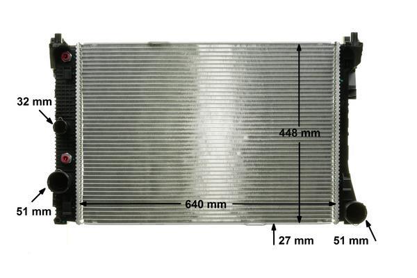 Radiateur moteur (Radiateur de refroidissement) MAHLE Aftermarket CR 988 000P