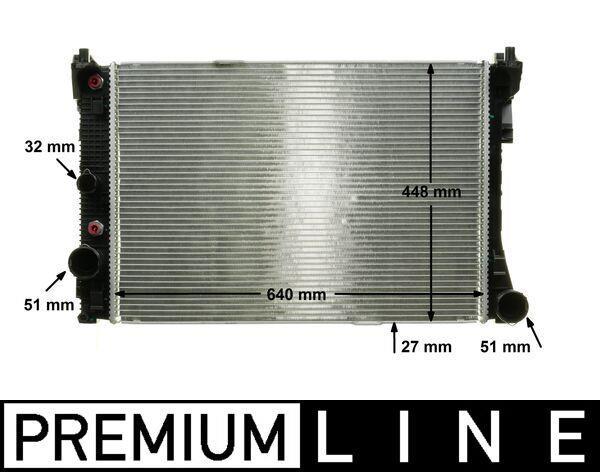 Radiateur moteur (Radiateur de refroidissement) MAHLE Aftermarket CR 988 000P
