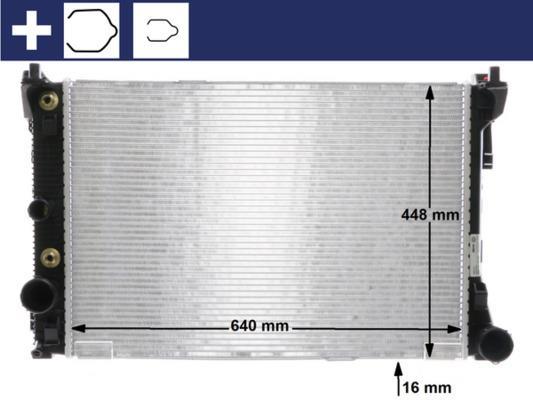 Radiateur moteur (Radiateur de refroidissement) MAHLE Aftermarket ref. CR 988 000S